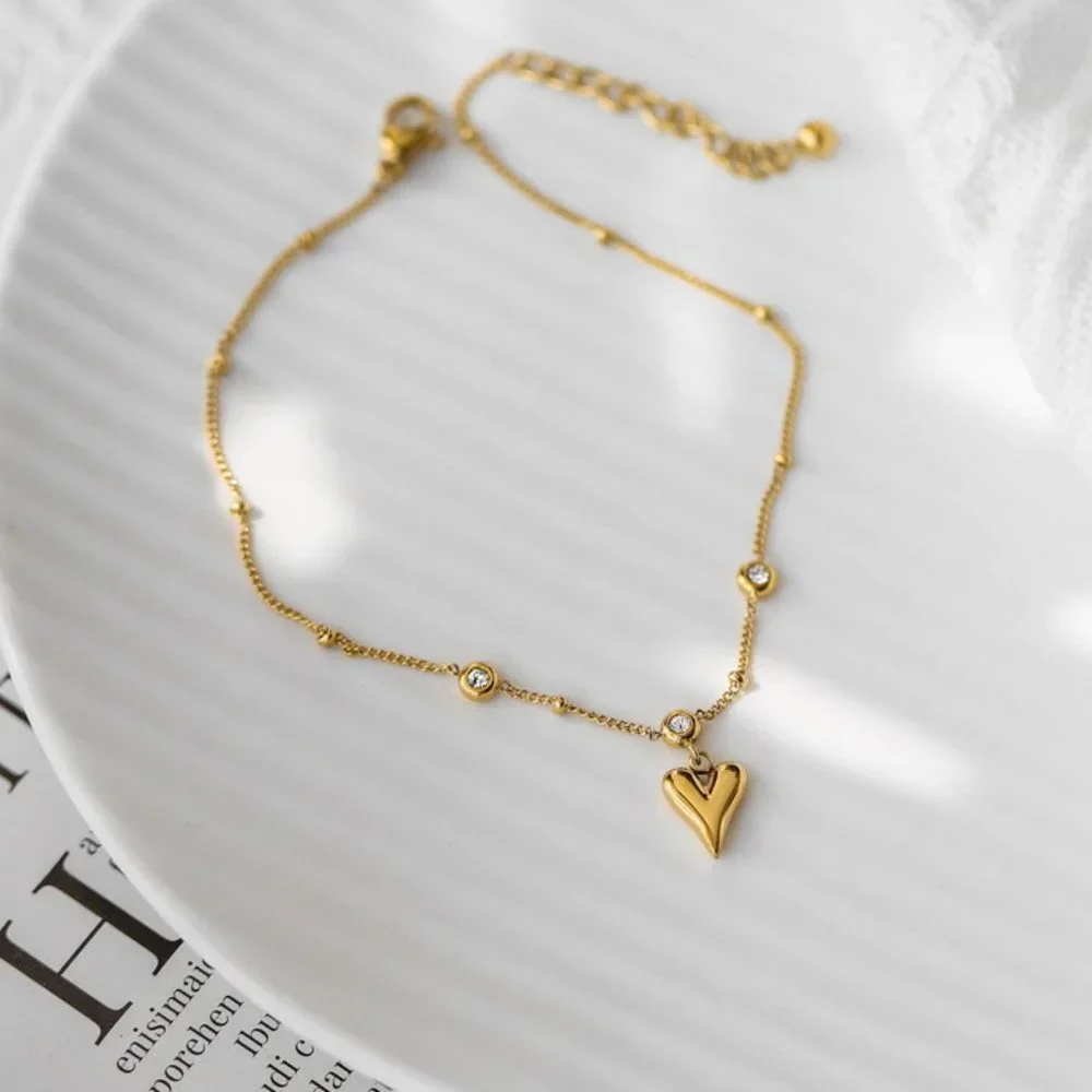 Heart Anklet- NEW - Picture 3 of 5